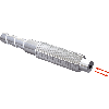 Fibre opt. directe coaxiale, verre, tête M6 laiton, 100 °C, 2m