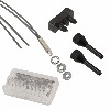 Fibre opt. directe coaxiale, plast., tête M4, 2m