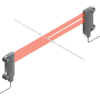 Tête de capteur à fibre optique de barrage latérale 5x69x20mm, 2m, IP40