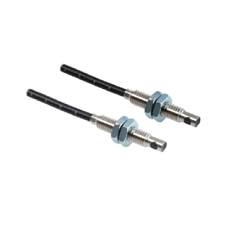 Fibre opt. plast. barrage tête latérale M4x22mm Pmax=220mm Lg 2m-Lire la description