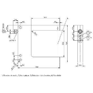 Fourche opt. U NPN E=50mm Prof=54mm Pot. LR LO/DO / M08 3P-Lire la description