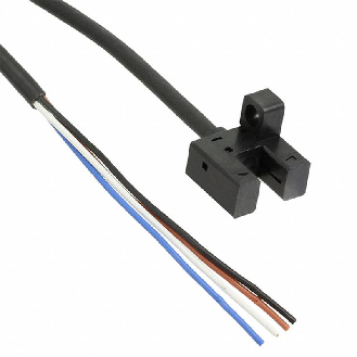 Micro Fourche opt. U PNP E=5mm Prof=6,5mm IR LO/DO IP50, câble 1m-Lire la description