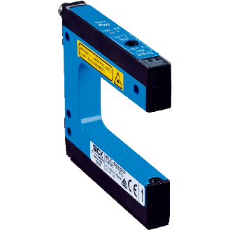 Fourche opt. U PNP/NPN E=2mm Prof=95mm Laser IO-Link LO/DO / M08 4P-Lire la description