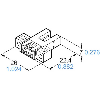 Micro Fourche opt. U PNP E=6mm IR LO/DO 5-24Vdc / Connecteur Micro Fourche opt. U PNP E=6mm IR LO/DO 5-24Vdc / Connecteur
