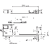 Fourche opt. U NPN E=3mm Prof=42mm IR LO/DO / Câble 2m