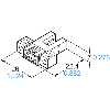 Micro Fourche opt. U NPN E=6mm IR LO/DO 5-24Vdc / Connecteur