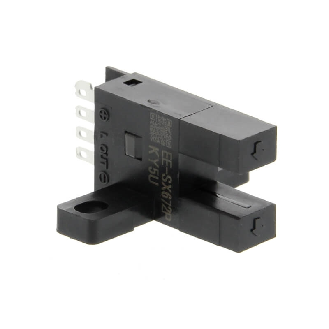 Micro Fourche opt. U PNP E=5mm Prof=9mm IR LO/DO 5-24Vdc, connect.-Lire la description