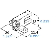 Micro Fourche opt. U NPN E=6mm IR LO/DO 5-24Vdc / Connecteur