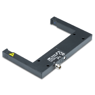 Fourche opt. U PushPull E=120mm Pot. Laser IO-Link LO/DO / M08 3P-Lire la description