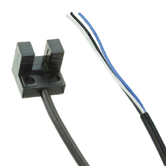 Micro Fourche opt. U NPN E=5mm Prof=6,5mm IR LO/DO, câble 1m robot-Lire la description