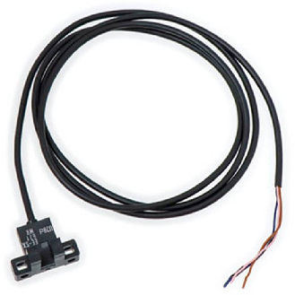 Micro Fourche opt. U NPN E=5mm Prof=9mm IR LO/DO 5-24Vdc, câble 1m-Lire la description