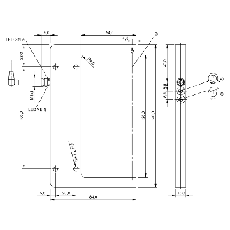 Fourche opt. U PNP E=120mm Prof=54mm Pot. IR LO/DO 10-30Vdc/ M08 3P-Lire la description