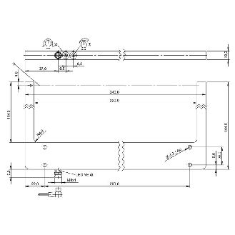 Fourche opt. U PNP E=220mm Prof=110mm Pot. LR LO/DO 10-30Vdc / M08 3P-Lire la description