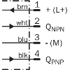 Fourche opt. U PNP/NPN E=2mm Prof=42mm Laser LO/DO / M08 4P