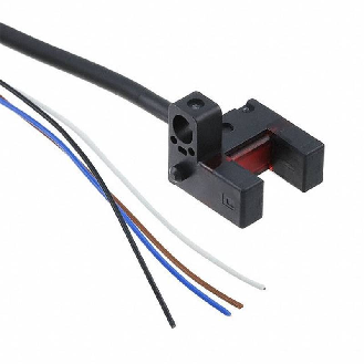 Micro Fourche opt. U NPN E=6mm IR LO/DO 5-24Vdc / Câble 1m-Lire la description
