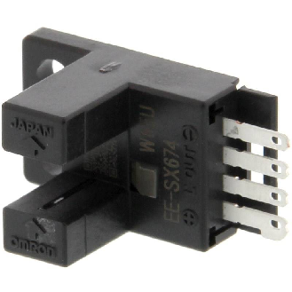 Micro Fourche opt. U PNP E=5mm Prof=9mm IR LO/DO 5-24Vdc, connect.-Lire la description