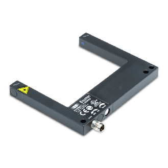 Fourche opt. U PushPull E=80mm Pot. Laser IO-Link LO/DO / M08 3P-Lire la description