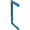 Fourche opt. U PNP/NPN E=180mm P=120mm LR LO/DO / M08 3P