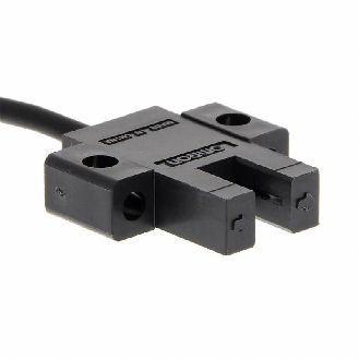 Micro Fourche opt. U PNP E=5mm Prof=9mm IR LO/DO 5-24Vdc, câble 1m-Lire la description