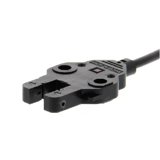 Micro Fourche opt. U NPN E=5mm P=9mm IR LO 5-24Vdc IP60, câble 2m-Lire la description