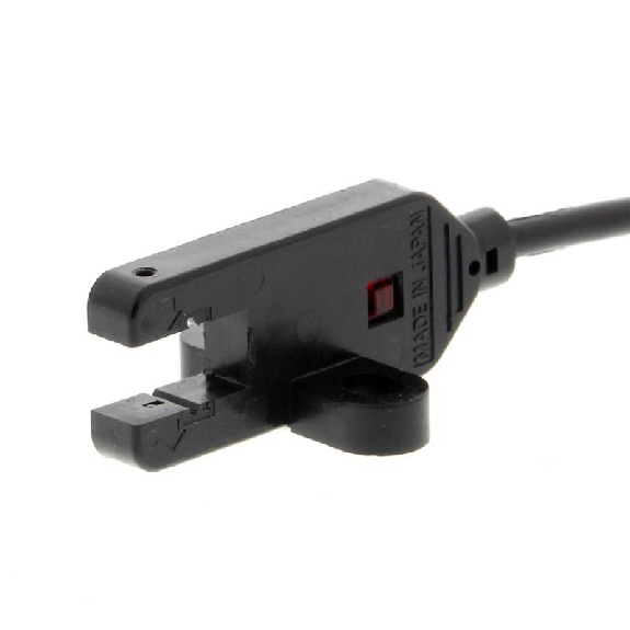 Micro Fourche opt. U NPN E=5mm P=9mm IR LO 5-24Vdc IP60, câble 2m Micro Fourche opt. U NPN E=5mm P=9mm IR LO 5-24Vdc IP60, câble 2m-Lire la description