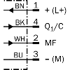 Fourche opt. U PNP/NPN E=50mm Prof=59mm IR IO-Link LO/DO / M08 4P