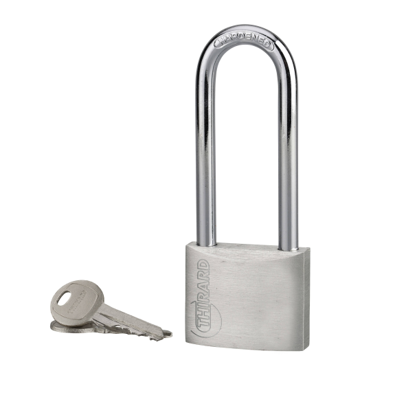 Cadenas à clé TYPE 1 aluminium 40 mm anse 1/2 haute-Lire la description