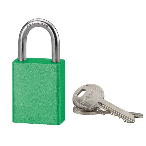 Cadenas à clé COBBLE 38 mm vert-Lire la description