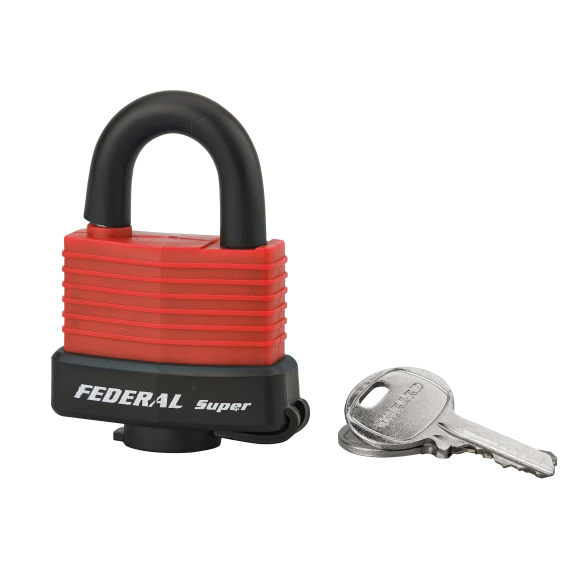 Cadenas à clé SEA LINE 40 mm rouge-Lire la description