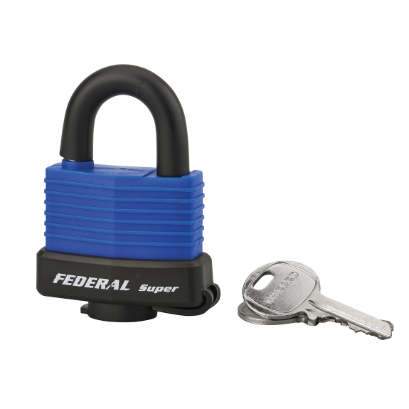 Cadenas à clé SEA LINE 40 mm bleu-Lire la description