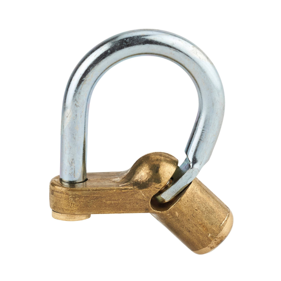 Cadenas d'artillerie 129 à talon coudé anse acier vis demi-lune-Lire la description