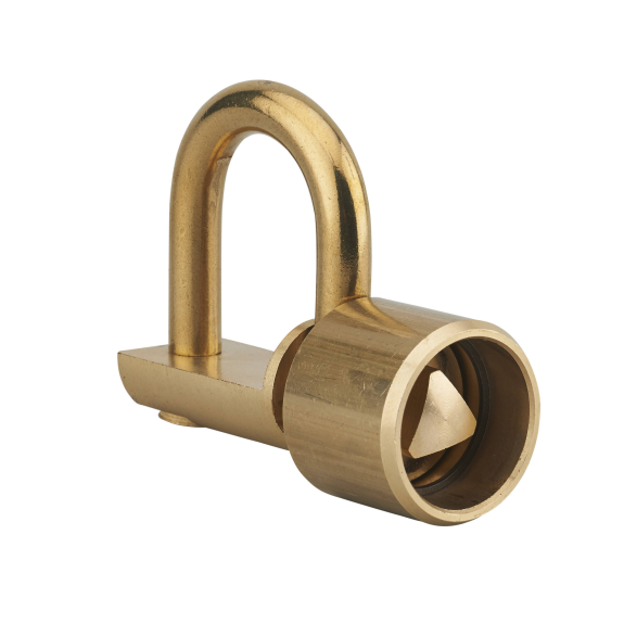 Cadenas d'artillerie talon droit anse laiton triangle 14 mm-Lire la description