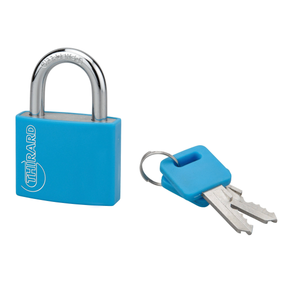 Cadenas TYPE 1 aluminium color 40 mm bleu-Lire la description