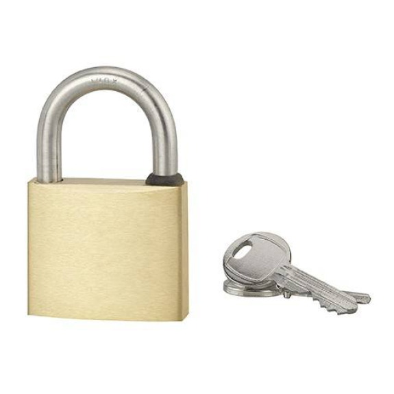 Cadenas à clés très résistant pour usage extérieur - 50 mm-Lire la description