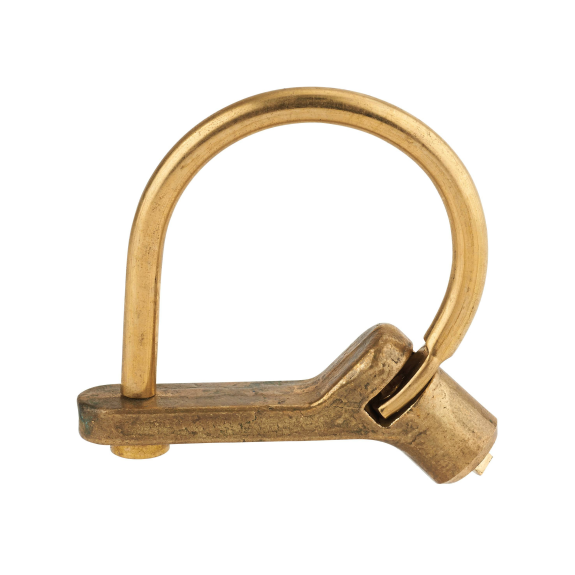 Cadenas d'artillerie 629 c gm à talon coudé anse laiton triangle 5 mm-Lire la description