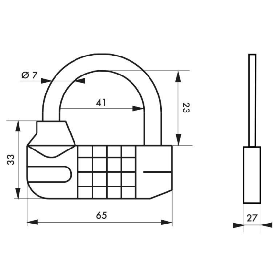 Cadenas SATURN à combinaison modifiable Cadenas SATURN à combinaison modifiable-Lire la description