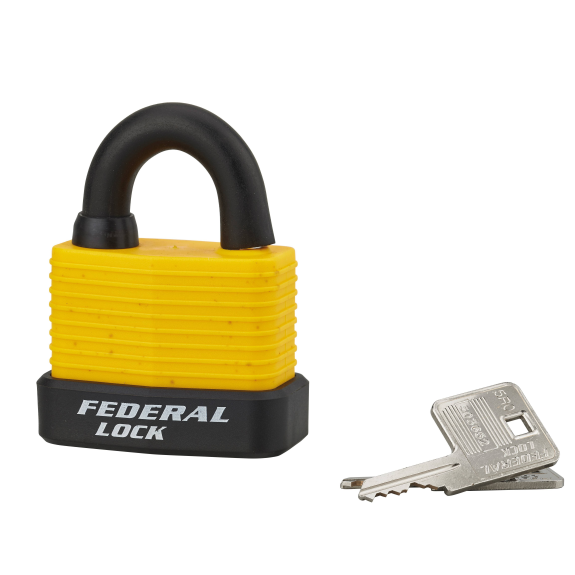 Cadenas à clé BUMPER 54 mm jaune-Lire la description