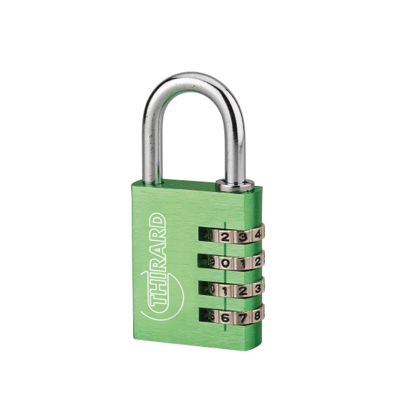 Cadenas à clé TYPE 1 aluminium code 40 mm vert-Lire la description