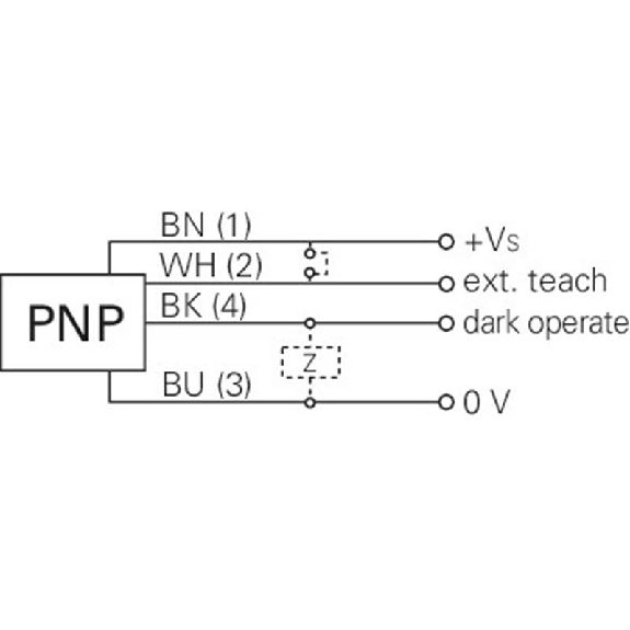 Cellule Bar. reflex transp. PNP P=4m Teach LR DO / M12 4P-Lire la description