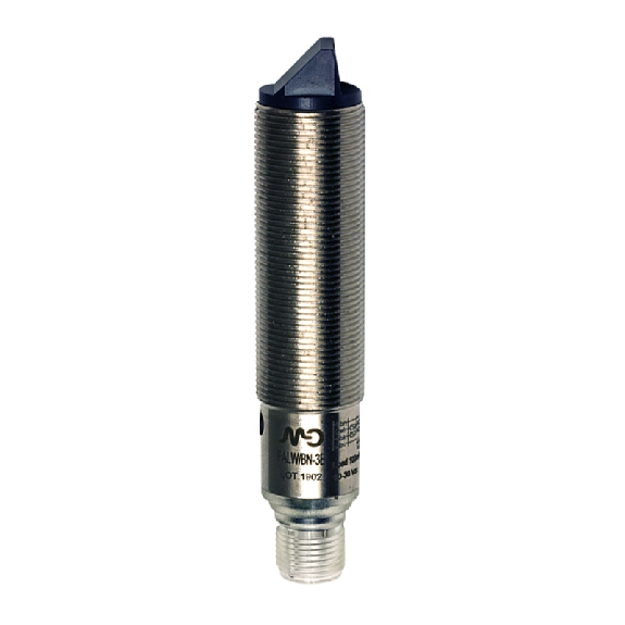 Cellule EAP M18 PNP P=100mm Pot. Laser LO/DO Métal Radial M12 4P-Lire la description