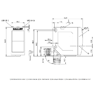 Cellule Bar. reflex PNP P=14m Teach LR LO/DO 10-30Vdc / M12 4P-Lire la description