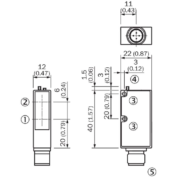 Cellule EAP PNP P=30-150mm Teach Laser / M12 4P-Lire la description