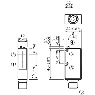 Cellule EAP PNP P=30-150mm Teach Laser / M12 4P-Lire la description
