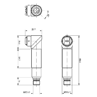 Photo.M18,NPN/PNP-NO/NC,M12 plug,BGS-Lire la description