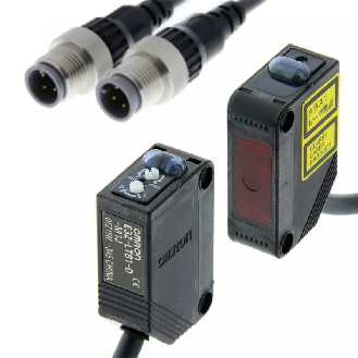Cellule Barrage NPN P=60m Pot. Laser LO/DO / M12 4P+C0.3m-Lire la description