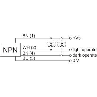 Cellule Barrage (R) M18 NPN P=55m Pot. Laser LO/DO Métal Axial / C2m-Lire la description