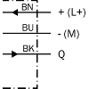 Cellule EAP PNP P=30mm PinPoint LO 10-30Vdc / Câble 3.5m