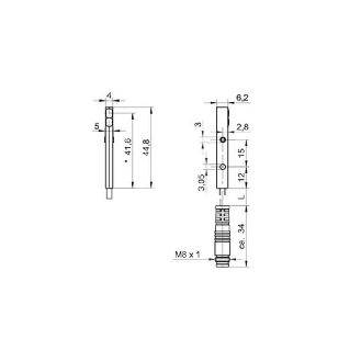 Cellule EAP Push-Pull P=30mm DO IO-Link / M08 4P+C-Lire la description