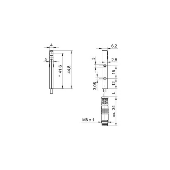Cellule EAP Push-Pull P=30mm DO IO-Link / M08 4P+C-Lire la description