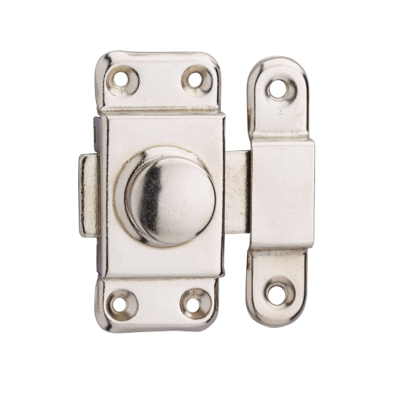 Verrou pour porte de meuble 25 mm acier zingué-Lire la description